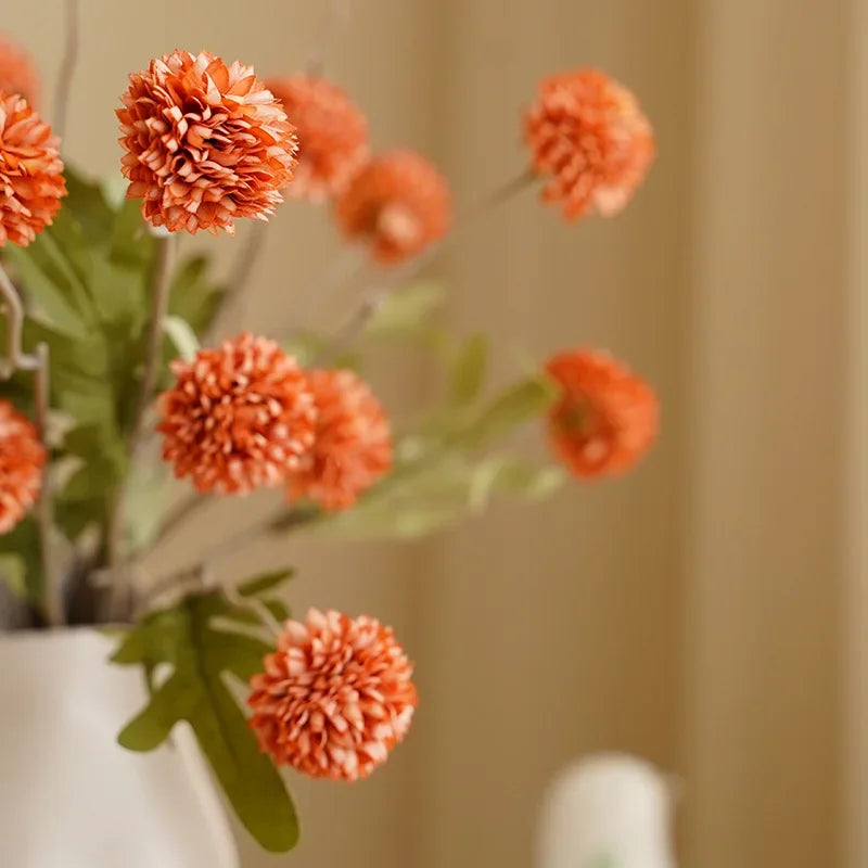 FAUX KIKU FLOWER (10 STEMS & 50 HEADS) - Allure Abodes